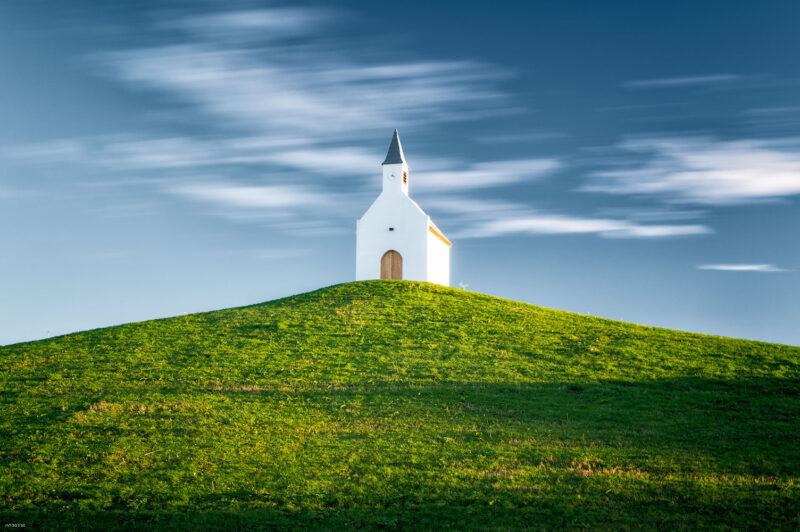 Netherlands The Hague White Church Green Hill 800x532