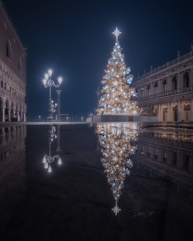 Festive Christmas atmosphere in St. Marco