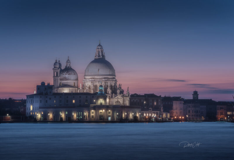 Italy Venice Basilica Santa Maria Della Salute Blue Hour 800x548