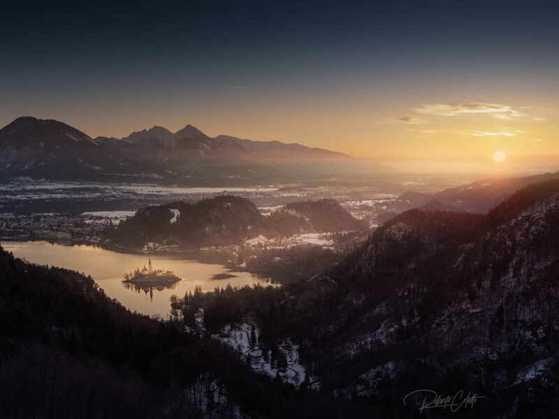 Slovenia Lake Bled Island Sunrise 800x600
